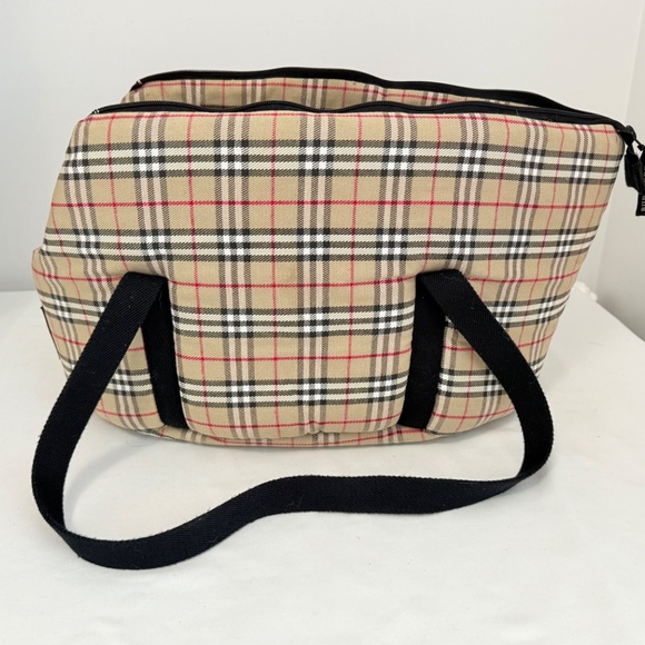 Burberry dog carrier bag Beige. - Picture 2 of 7